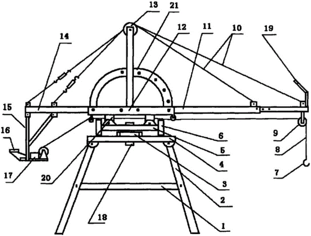 Building construction tower crane and fixed-point hoisting and lofting auxiliary system thereof