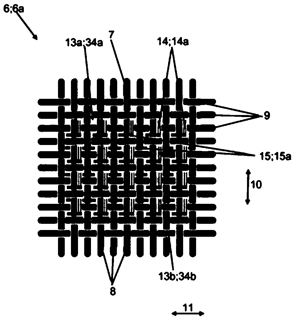 Multi-layered sheet material having at least one woven reinforcement fabric, transition element having such multi-layered sheet material, and vehicle, passenger boarding bridge, or passenger stairs having such transition element