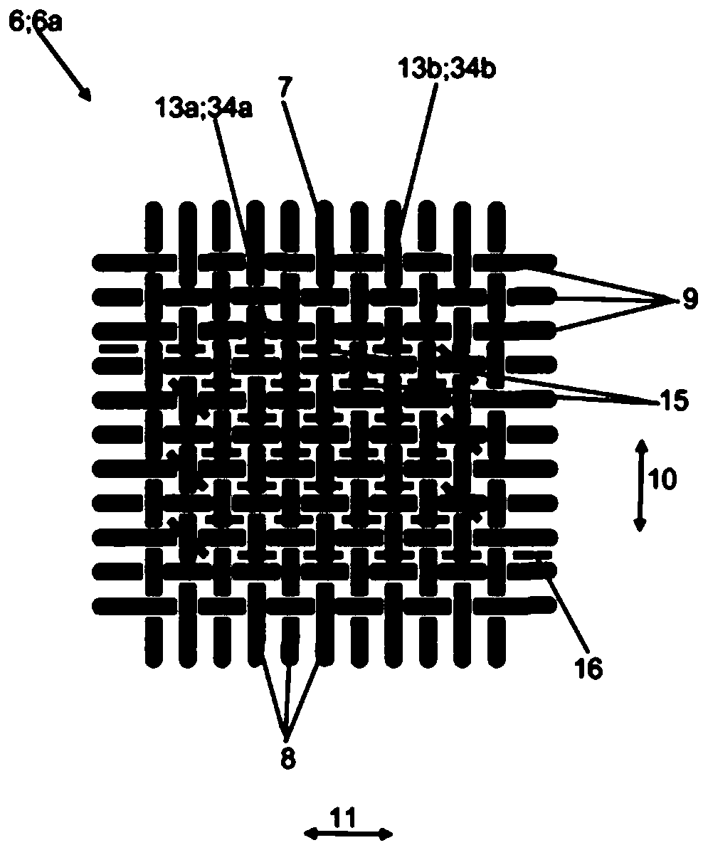 Multi-layered sheet material having at least one woven reinforcement fabric, transition element having such multi-layered sheet material, and vehicle, passenger boarding bridge, or passenger stairs having such transition element