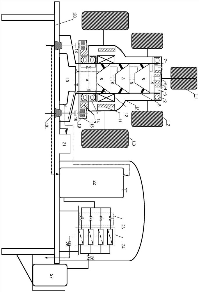 Seawater desalination system and control method for vertical axis seawater desalination system with offshore wind aerodynamic suspension