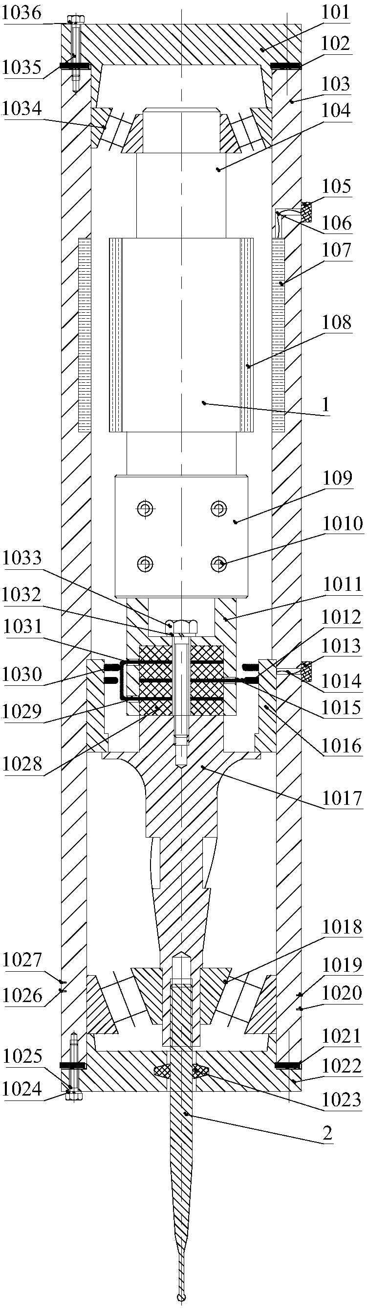 Neurosurgical ultrasonic focusing assisted three-stage atomization cooling and postoperative wound film forming device