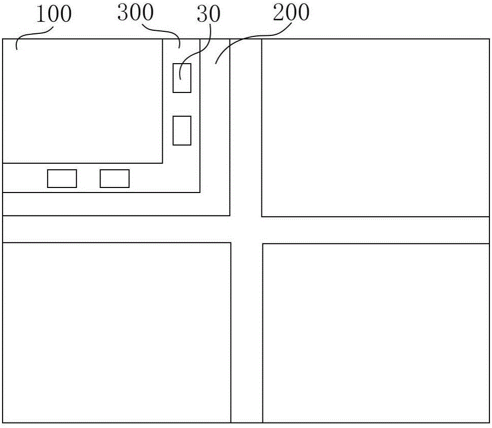 Mark, display apparatus, and method for monitoring exposure and etching process stability by use of mark