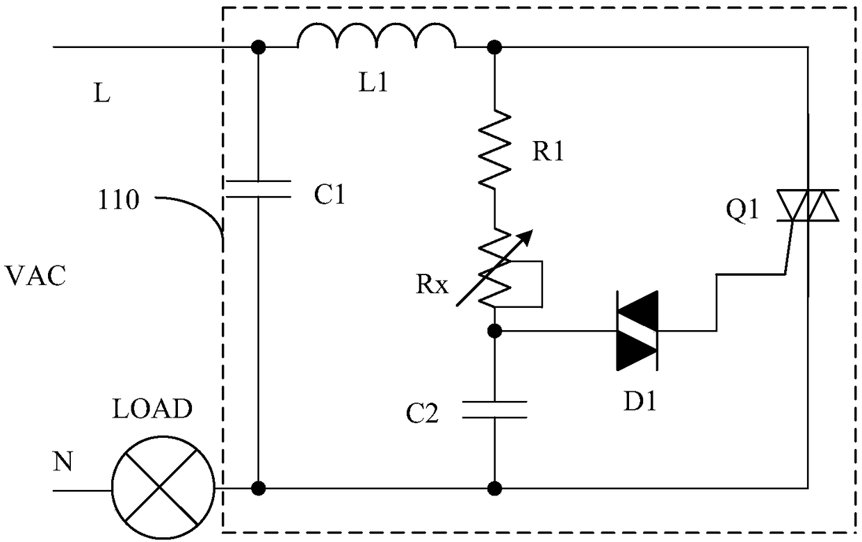 A LED drive circuit and a dimming control method thereof