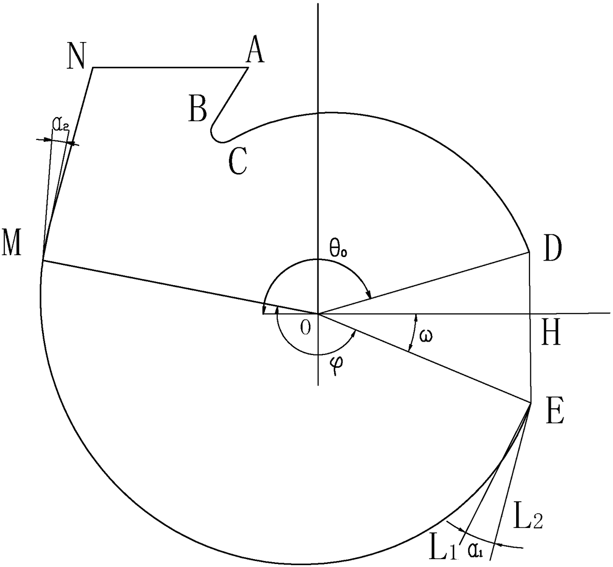 Volute of centrifugal fan