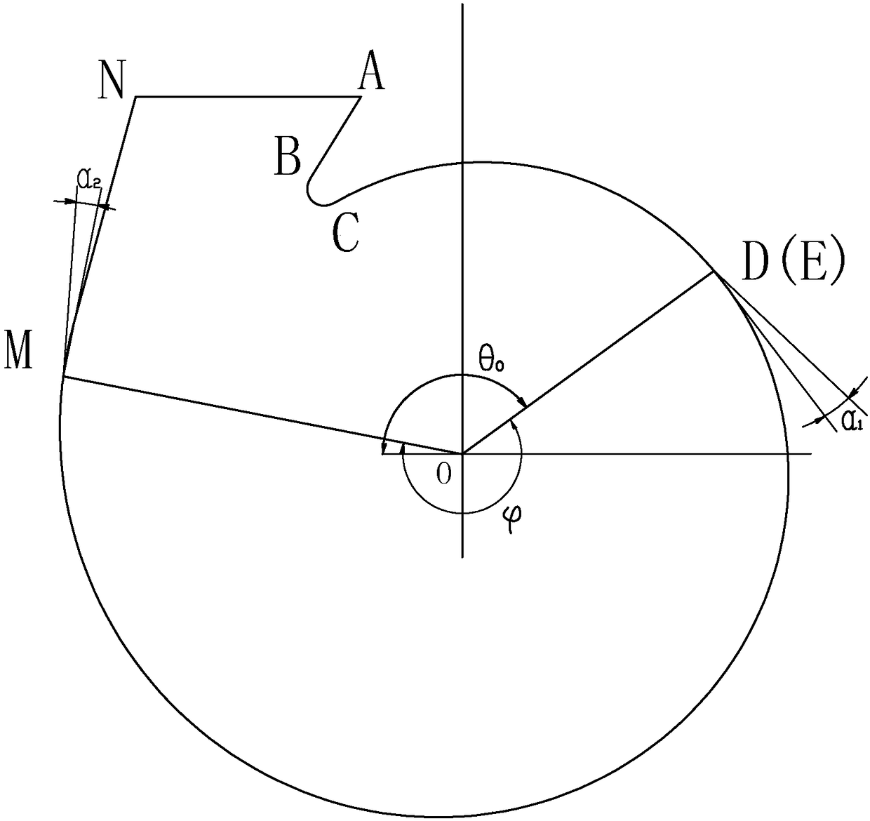 Volute of centrifugal fan