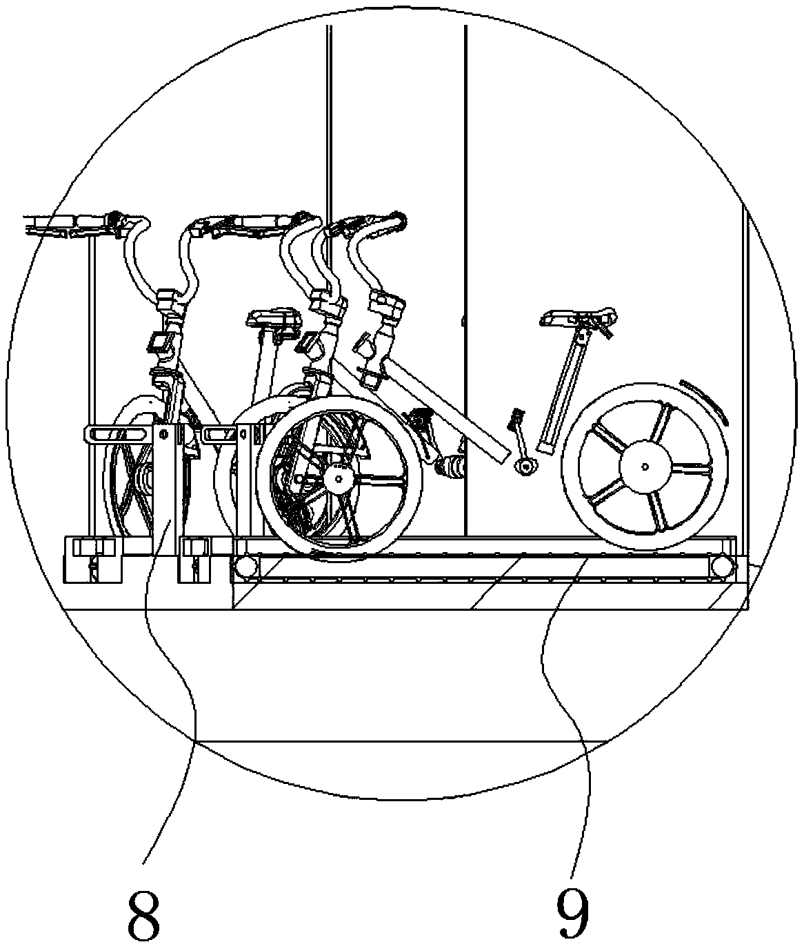 Shared bicycle three dimensional garage based on big data and machine learning