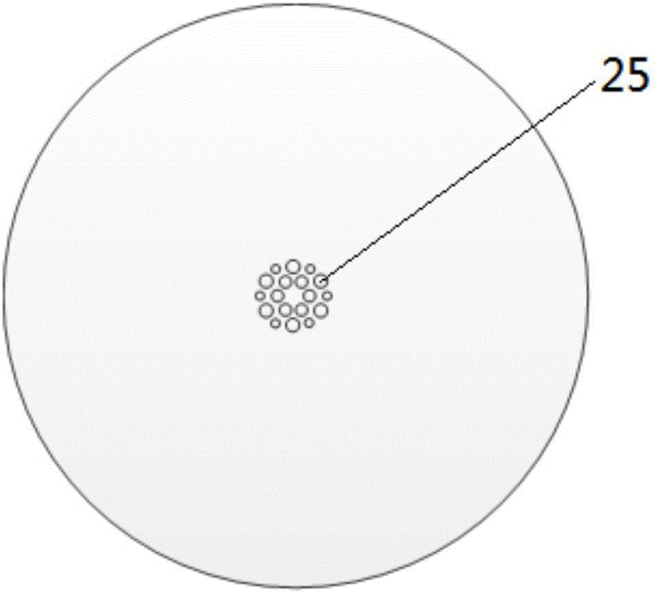 Chalcogenide glass photonic crystal fiber 2*2 interference type all-optical switch and control method