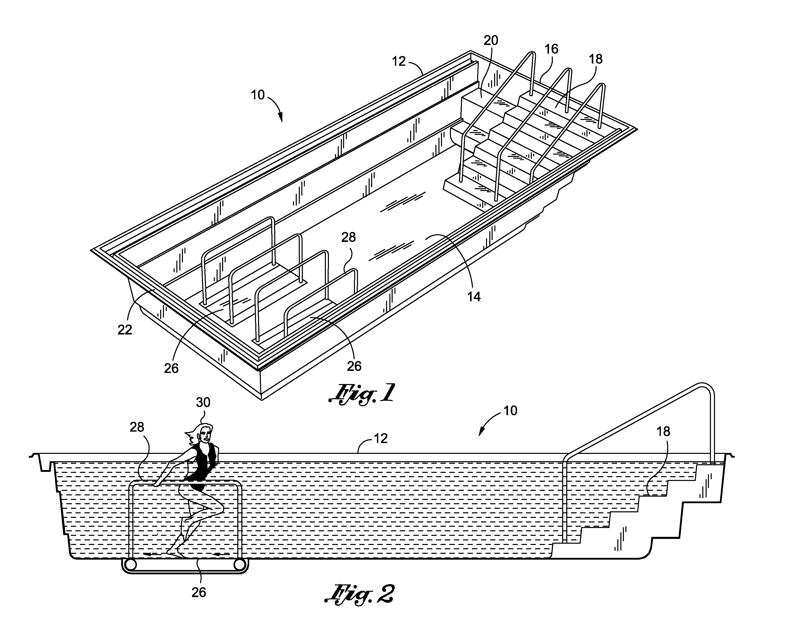 Multi-functional therapy pool