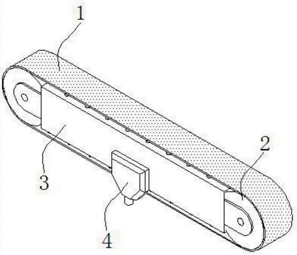 Conveying and drying device for grain drying machine