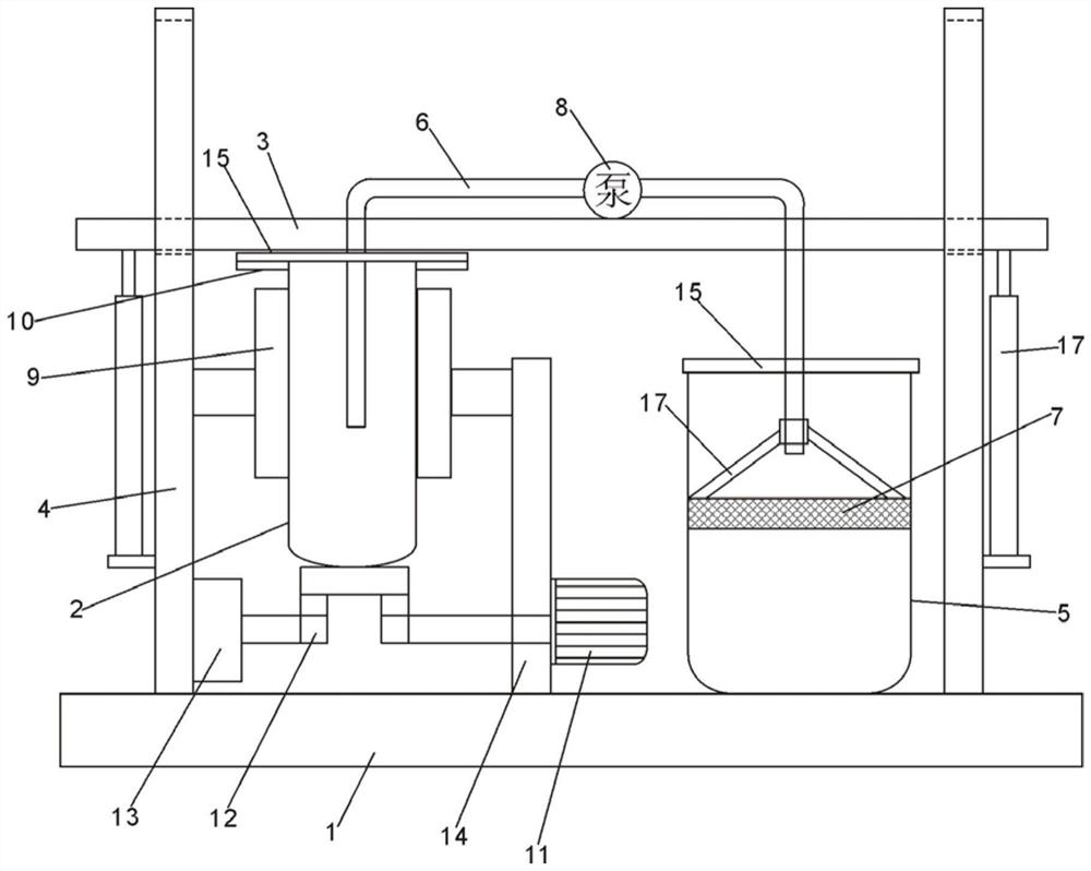 Pretreatment device for pesticide residue detection