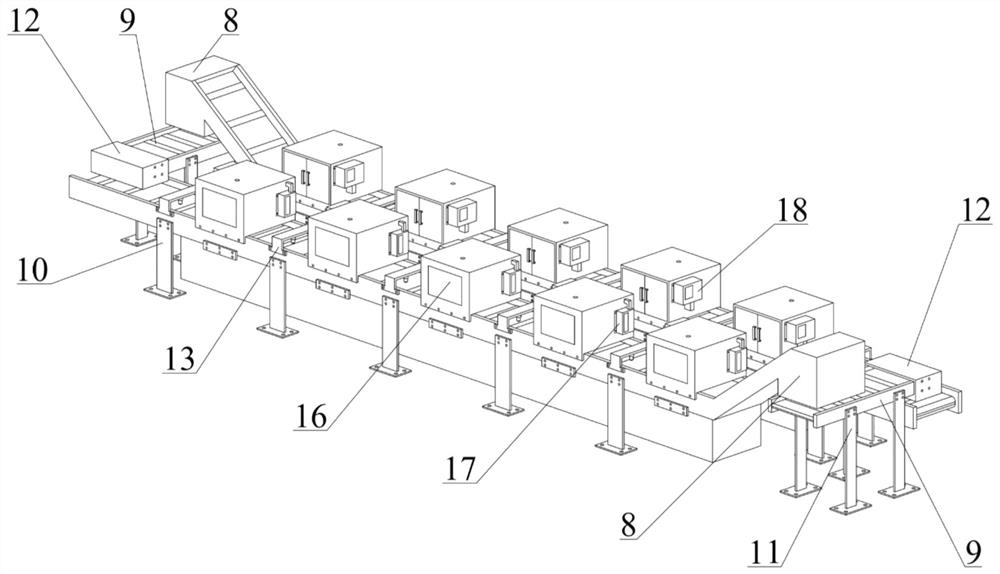 Reliability test device and method of cutting fluid centralized filtration system loaded under multiple working conditions