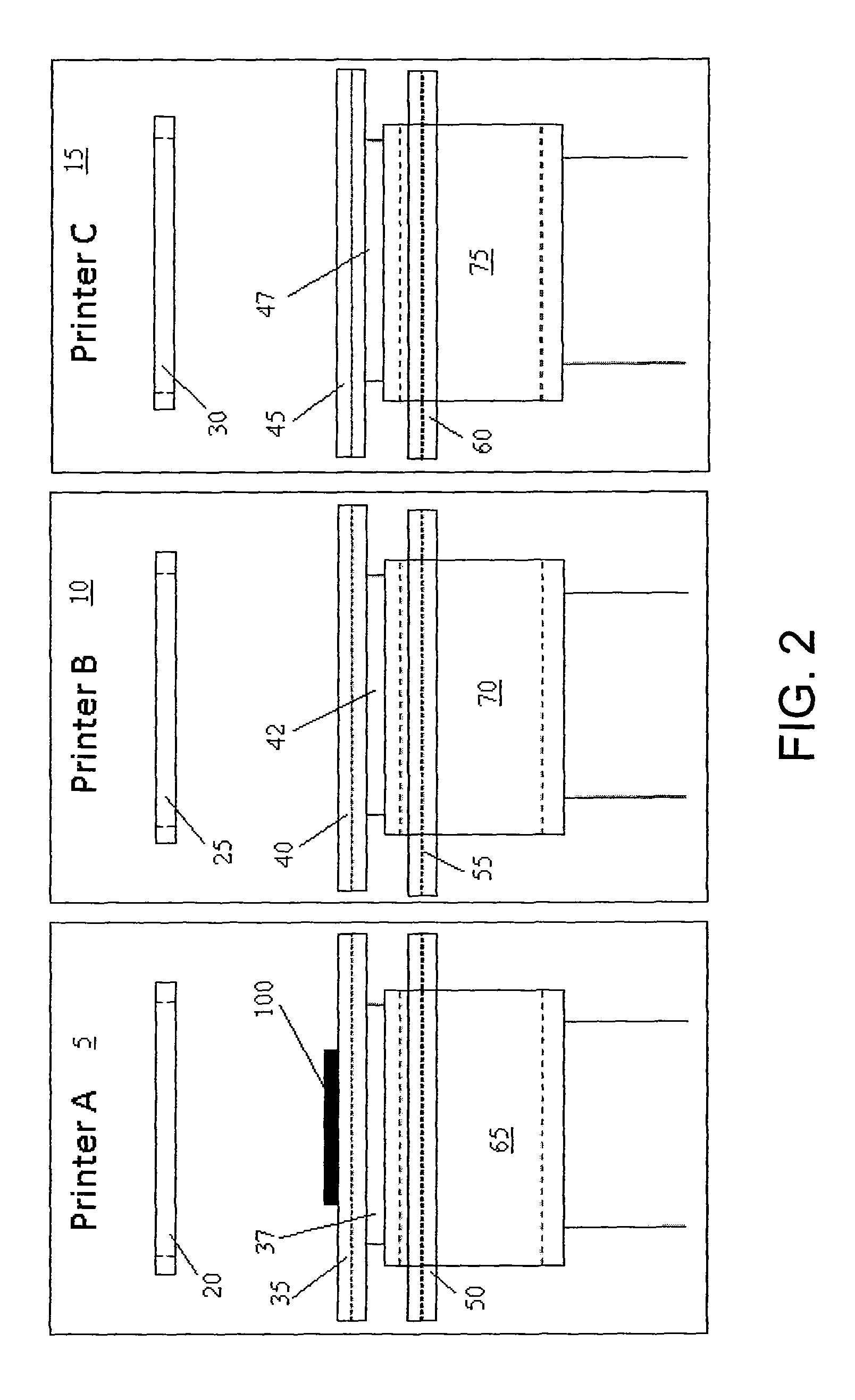 Vertically separated pass through conveyor system and method in surface mount technology process equipment