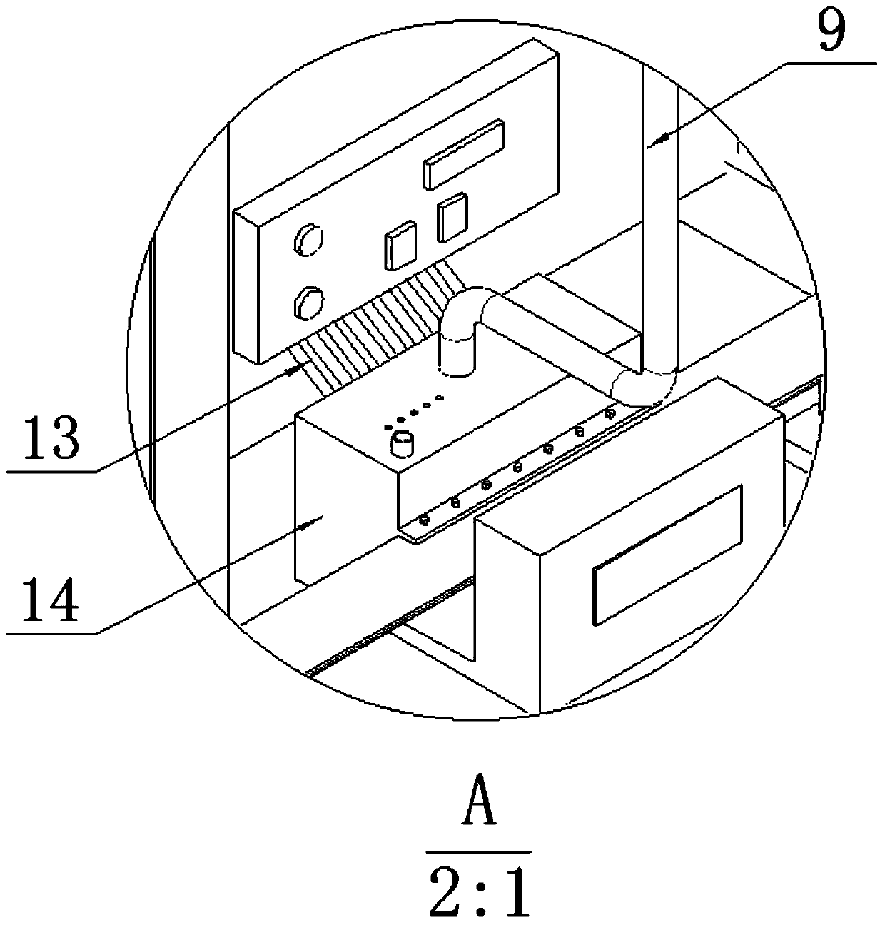 Diversified water-immersed treatment equipment for chemical experimental drug waste