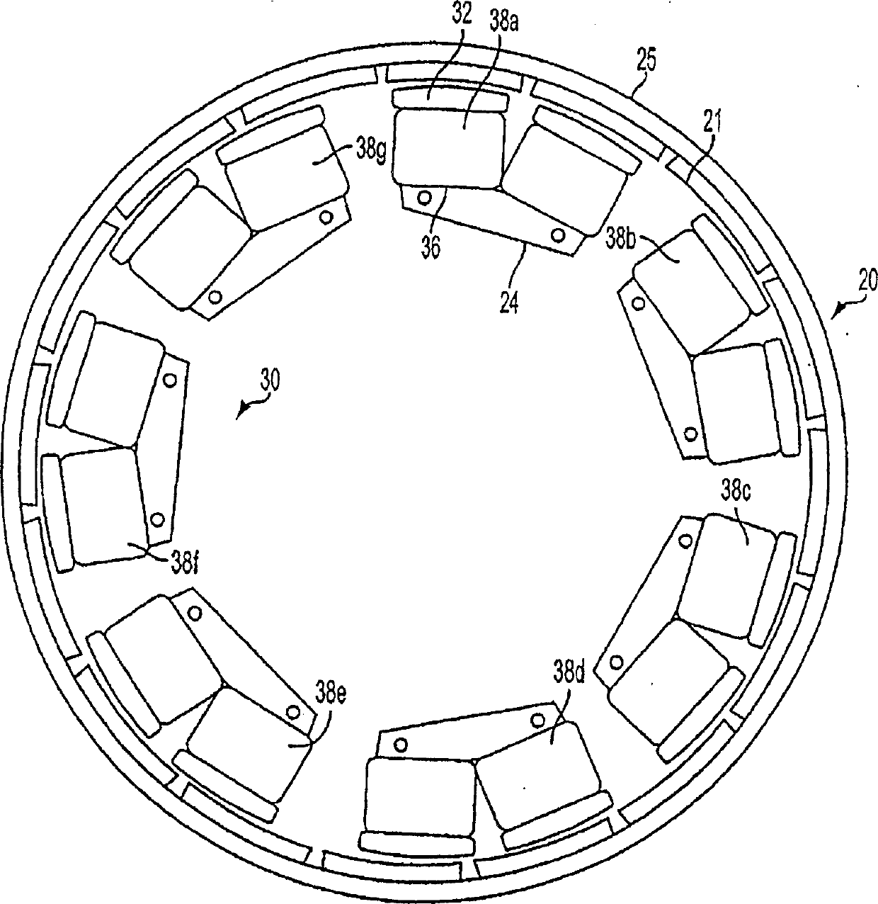 Multiphase motor voltage control for phase windings of different wire gauges and winding turns