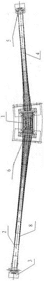 A single-tower cable-stayed bridge with an asymmetric planar fold line layout and its construction method