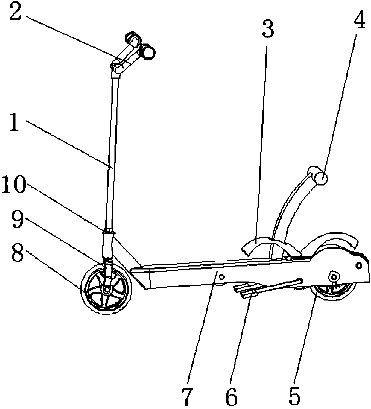 Pedal type scooter