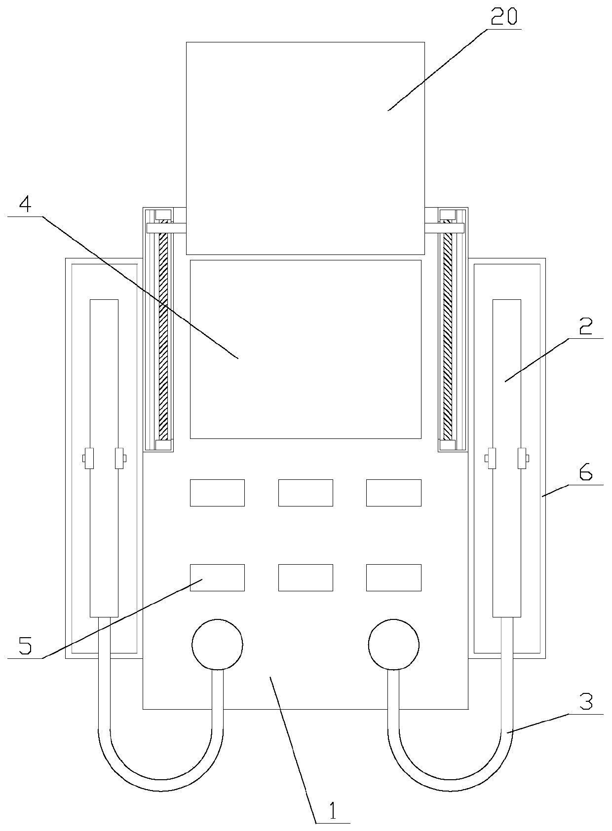 Multimeter having probe storage and dedusting functions