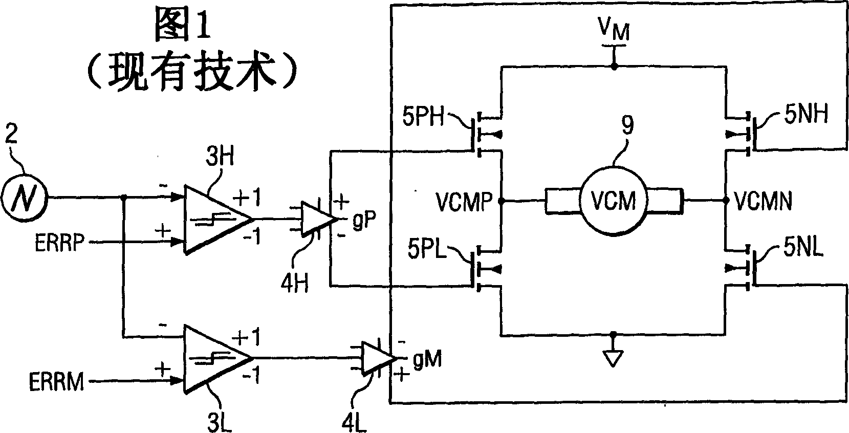 Inhibition of power supply variations for gain error cancellation in pulse-width-modulated motor controllers