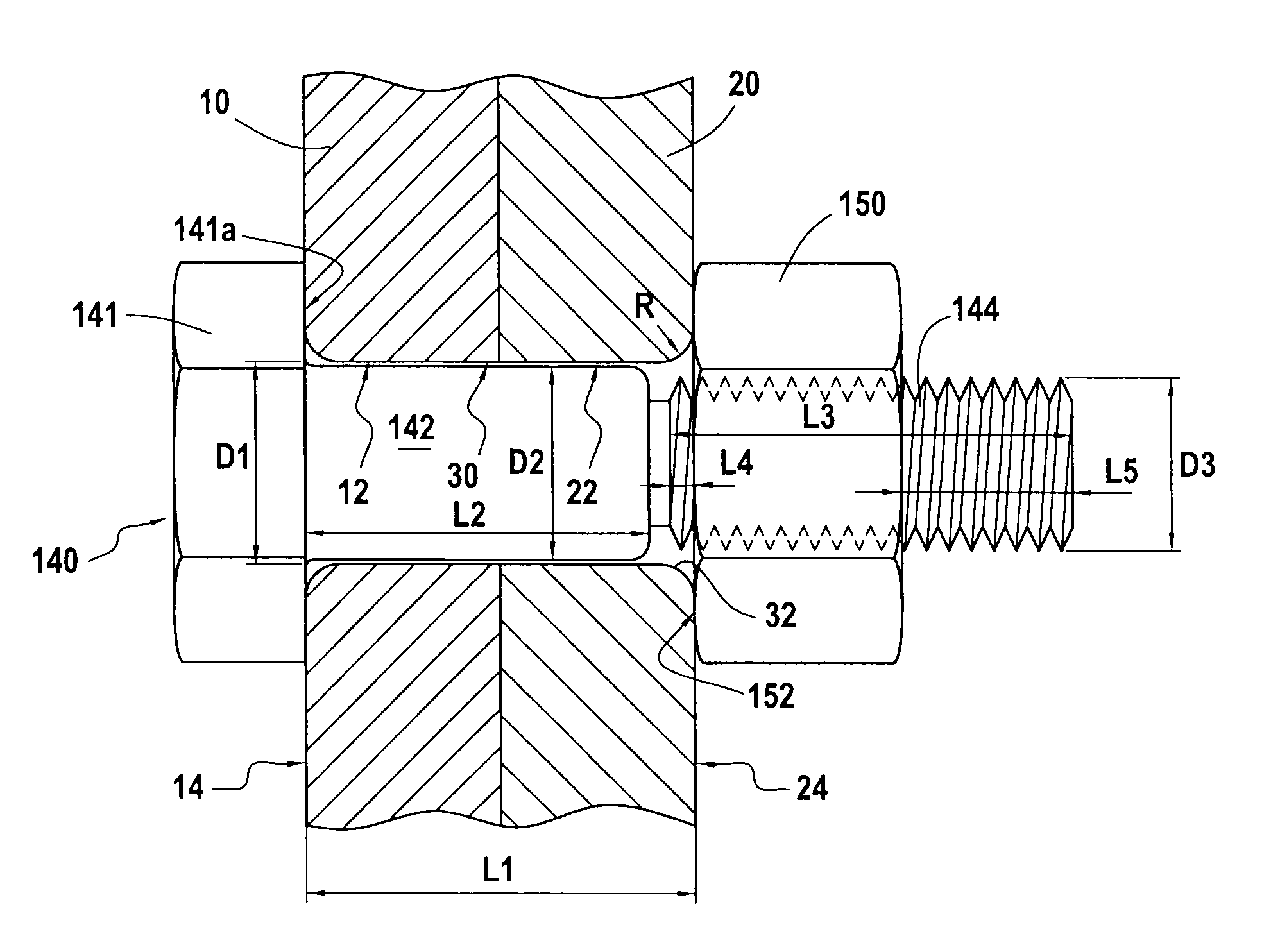 System for assembling two rotary parts together by flanges