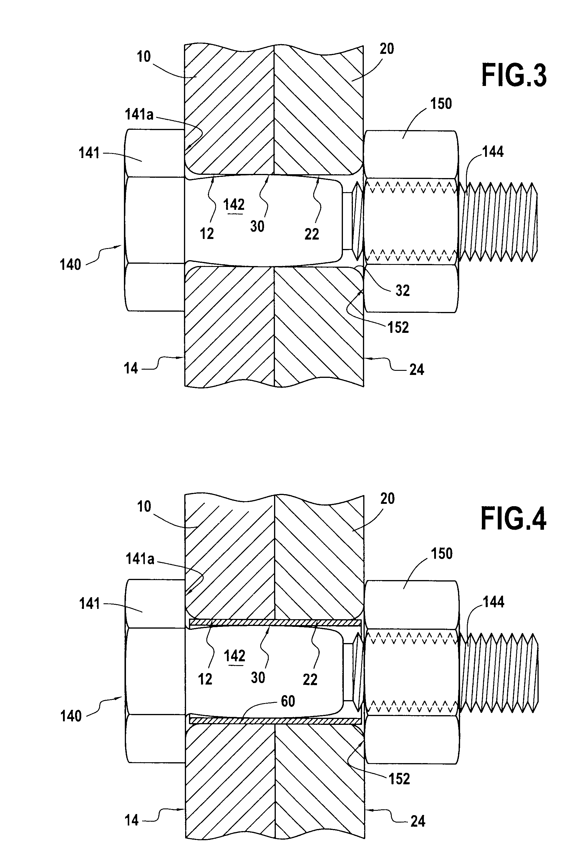 System for assembling two rotary parts together by flanges