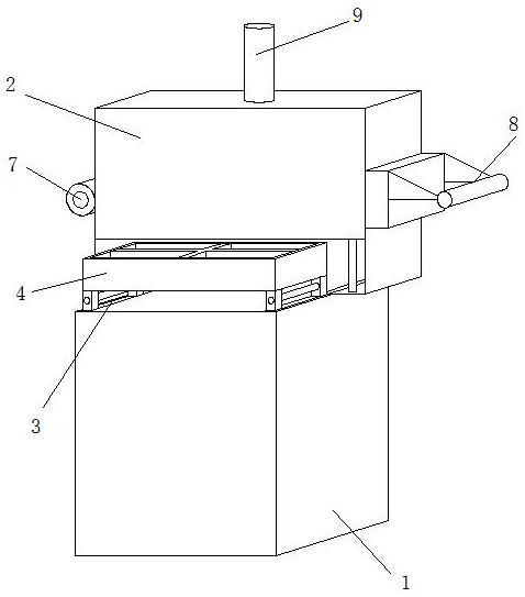 Cutting and sealing structure of full-automatic modified atmosphere fresh-keeping packaging machine