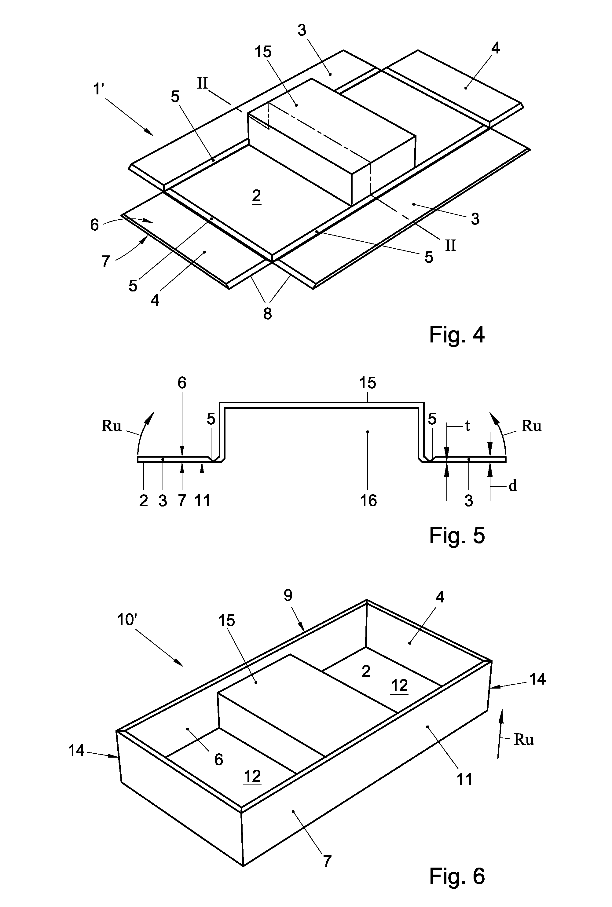 Method for manufacturing a package, a blank and a package manufactured with said method