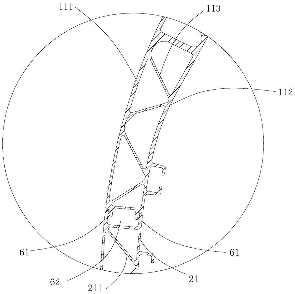 Lightweight side wall structure and railway vehicle