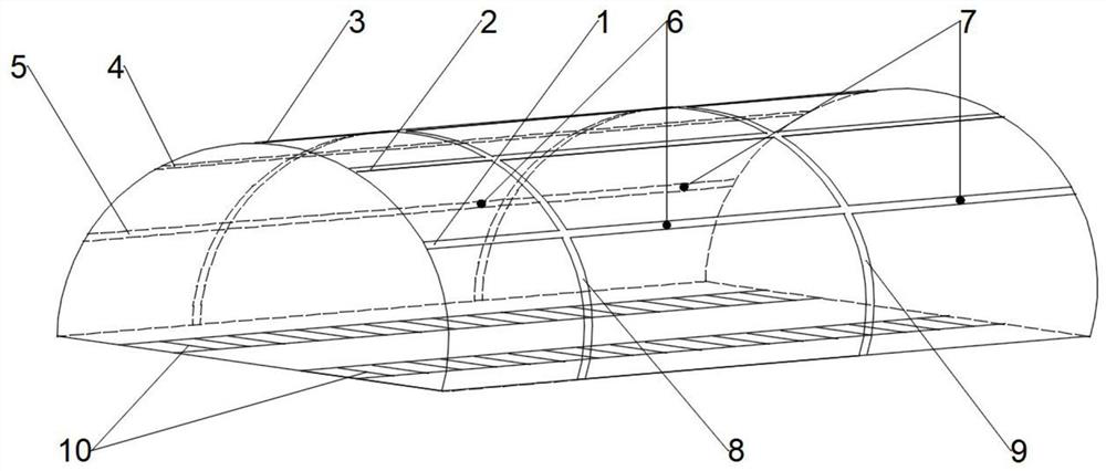 High-speed rail tunnel operation period rail monitoring system and method