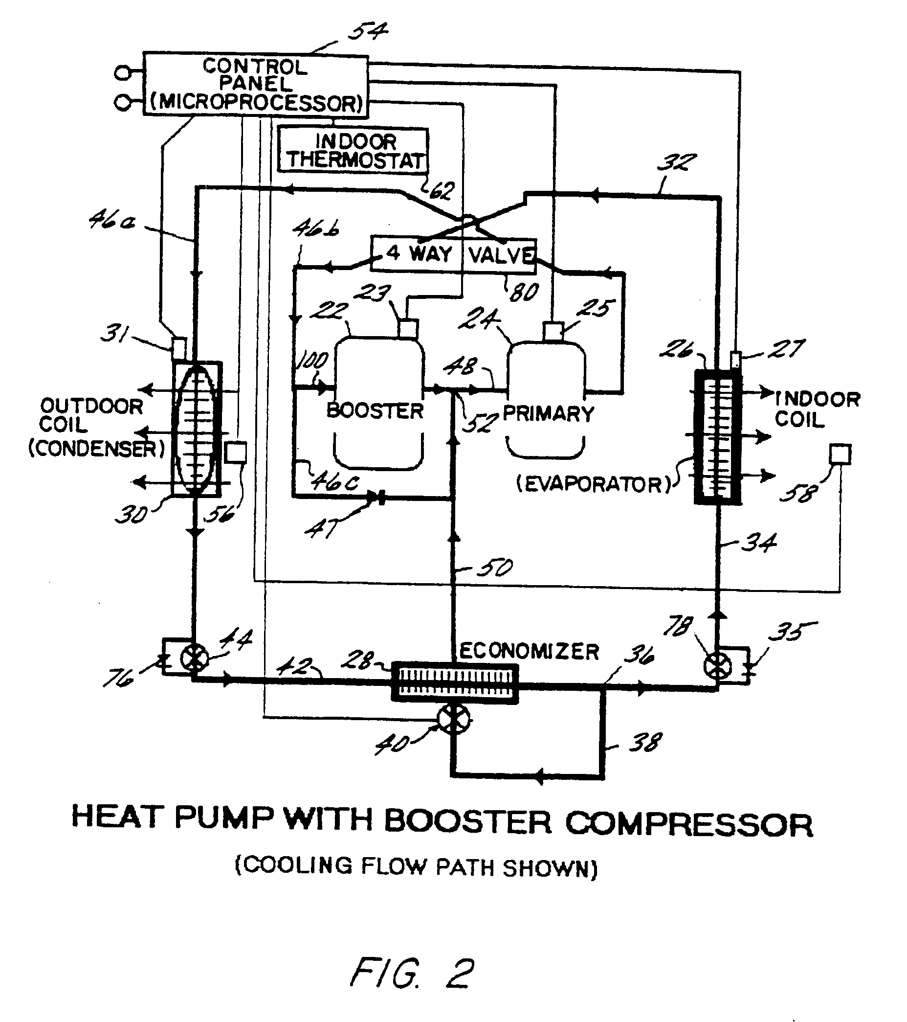 Boosted air source heat pump