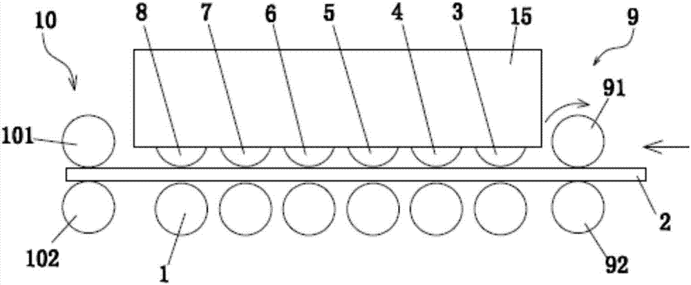 Surface treatment method and device for metal sheets