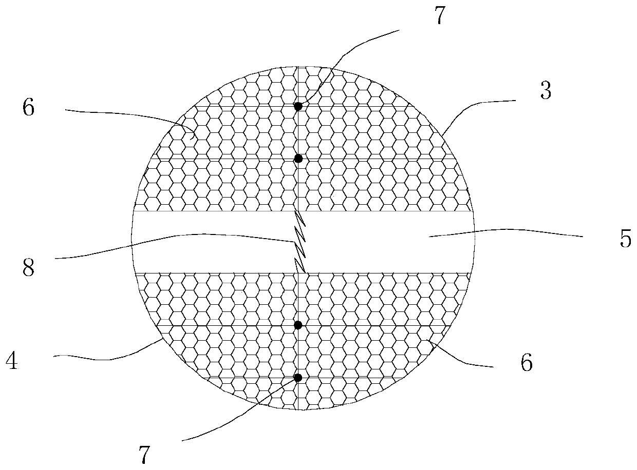 Automobile composite material energy absorption module