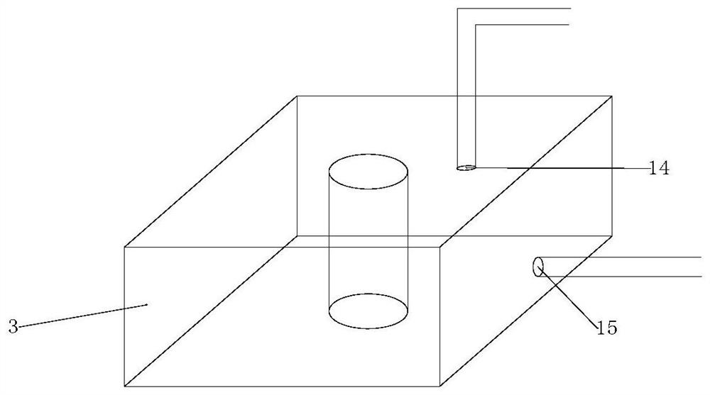 Rock sample uniaxial compression-resistant cooling test device and test method