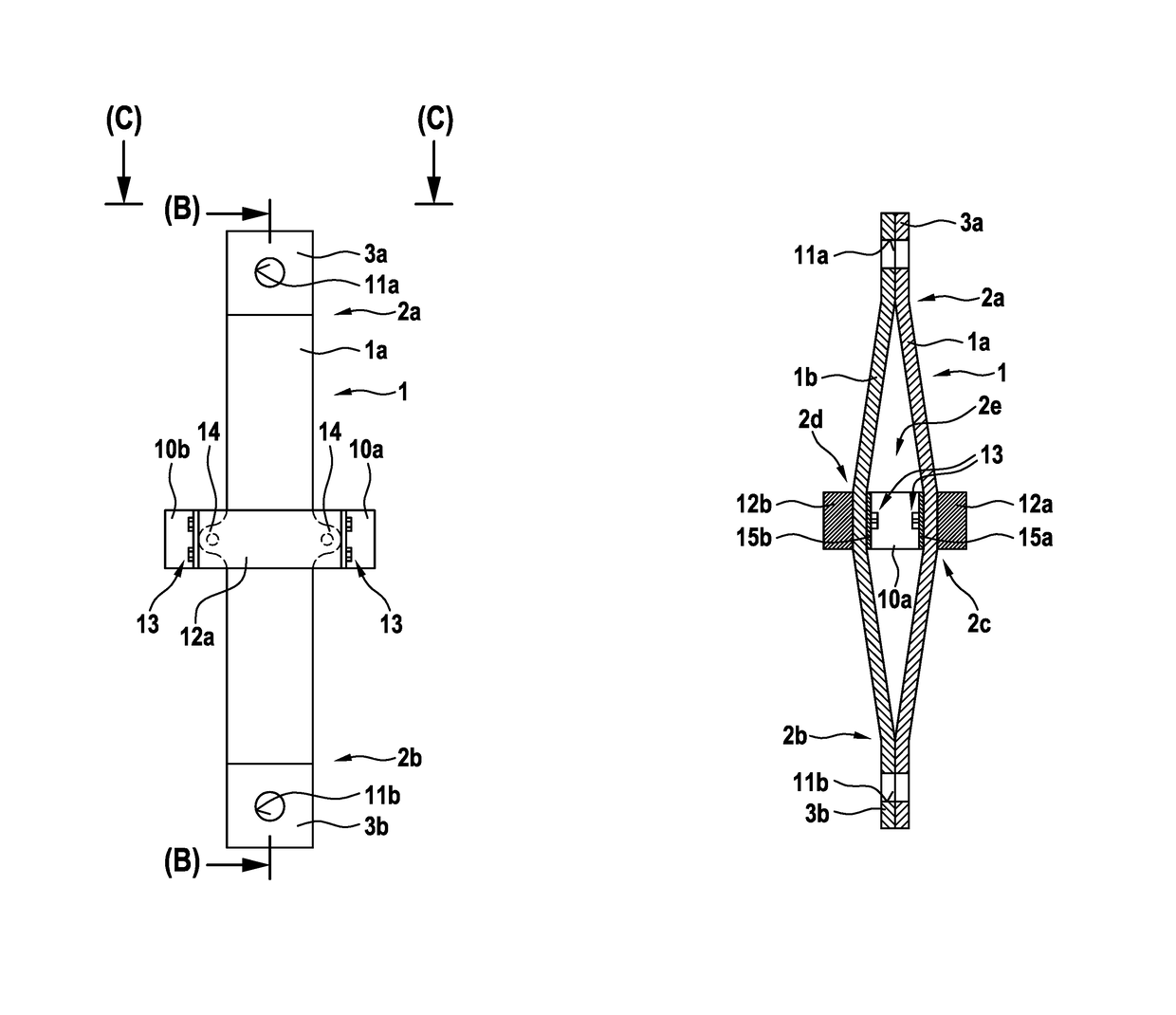 Vibration isolating device for an elastic coupling of two components