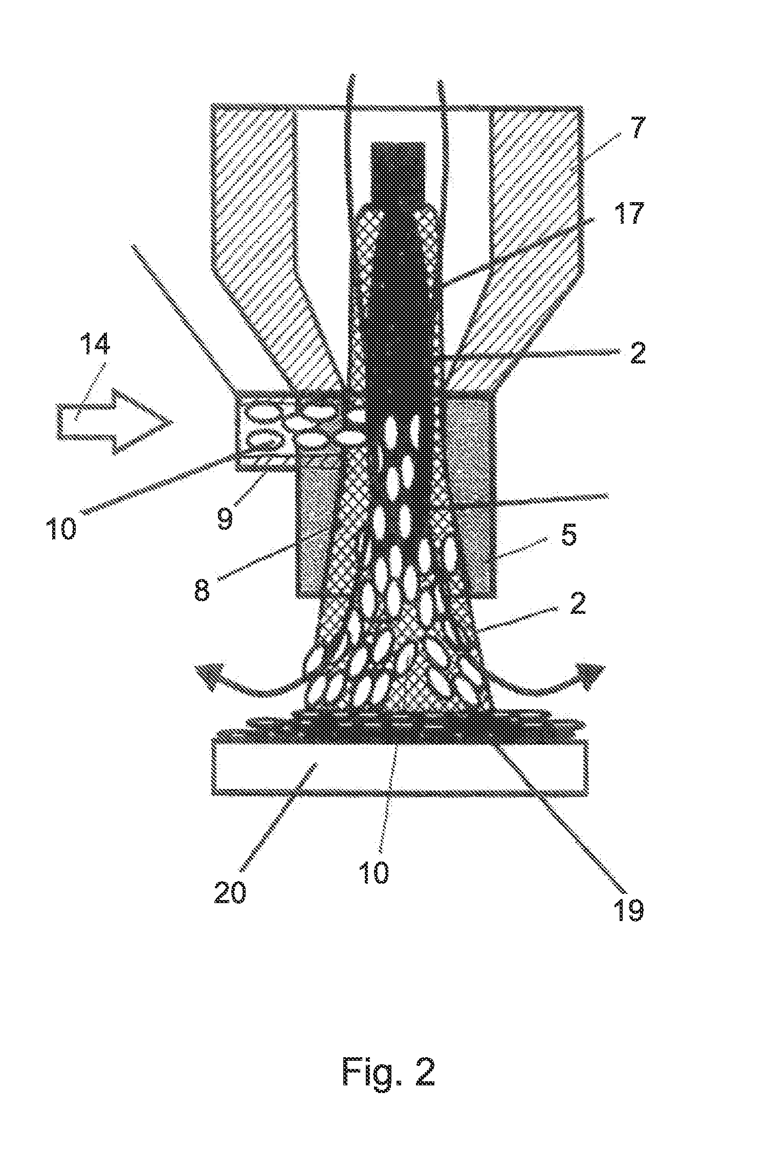 Coat as well as method and device for coating