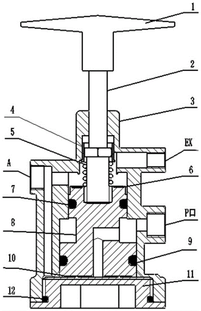 Pneumatic self-locking switch valve