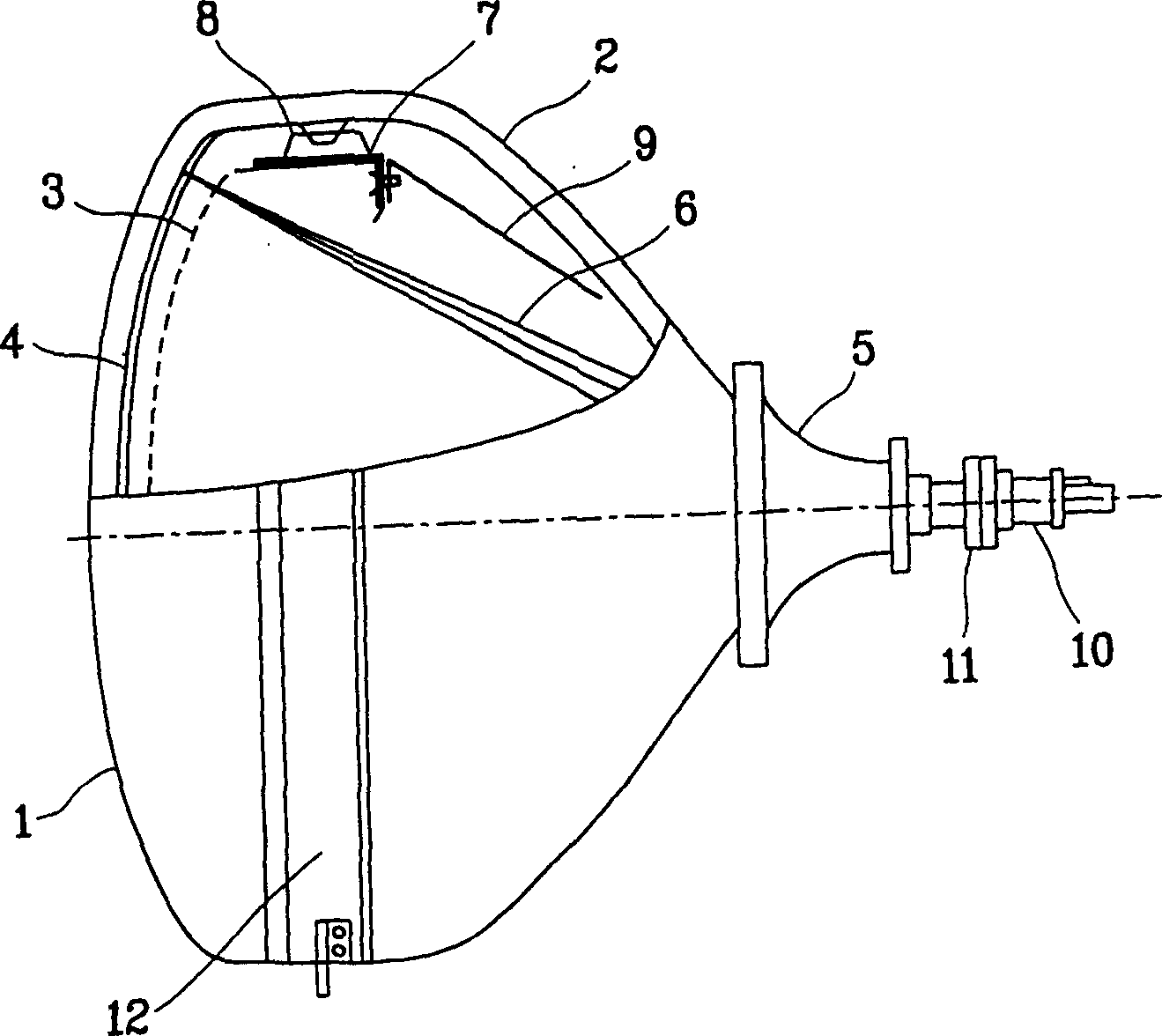 Structure of slot feature for shadow mask