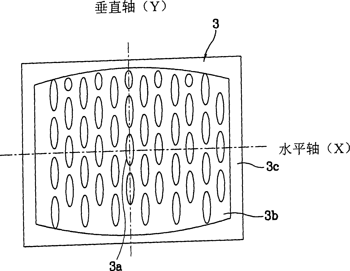 Structure of slot feature for shadow mask