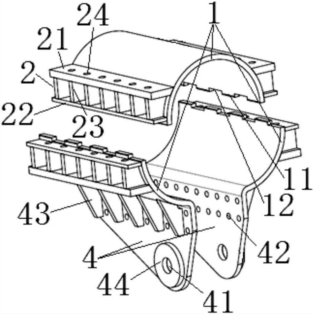 All-welded cable clamp