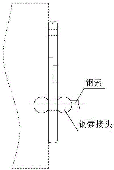 Rapid fixing device for steel rope