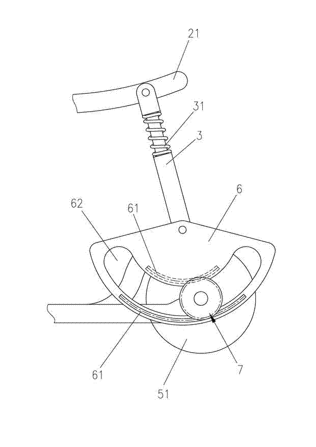 Swinging type labor-saving body building vehicle