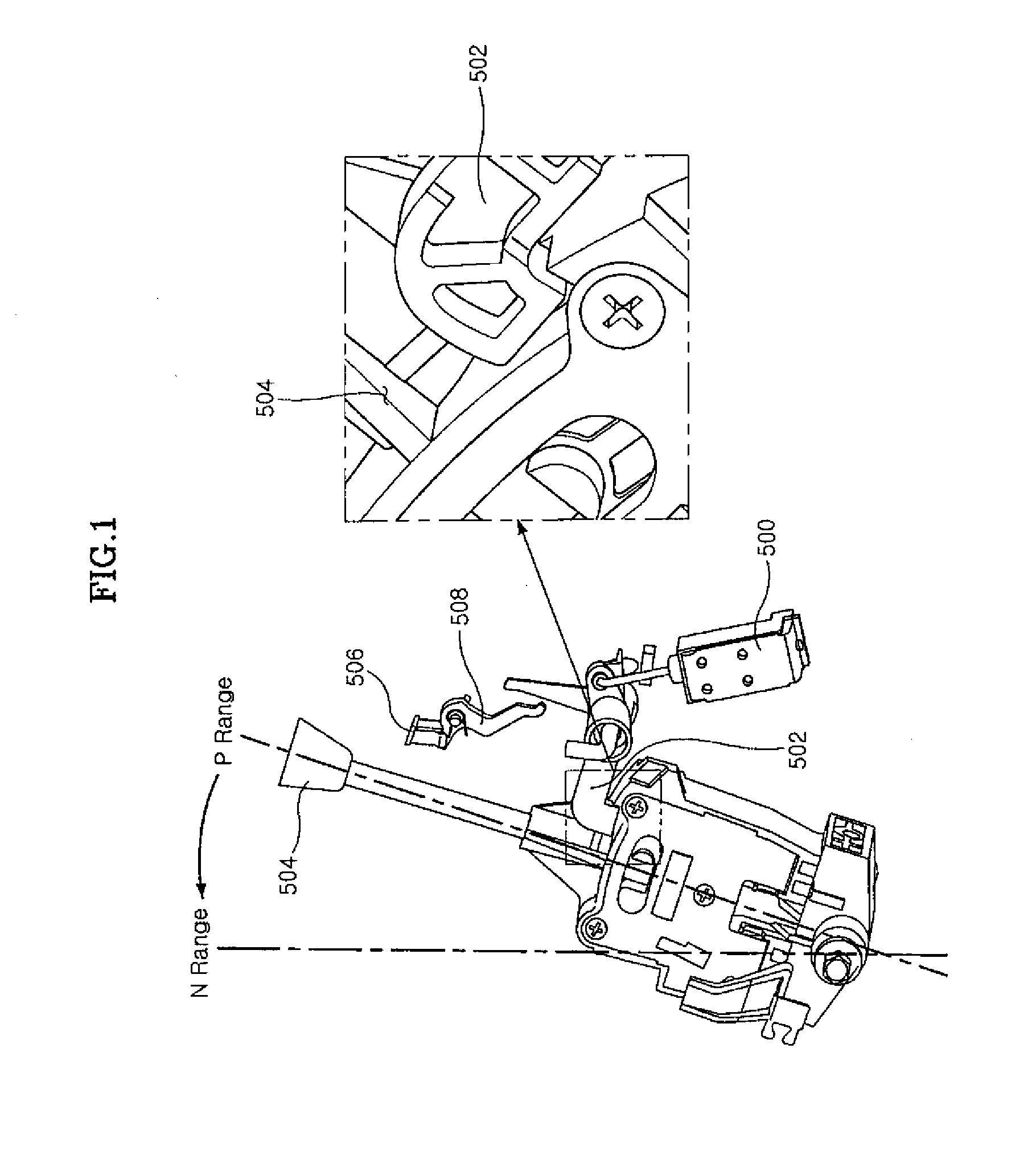 Mechanism for locking shift lever of vehicle equipped with smart key system