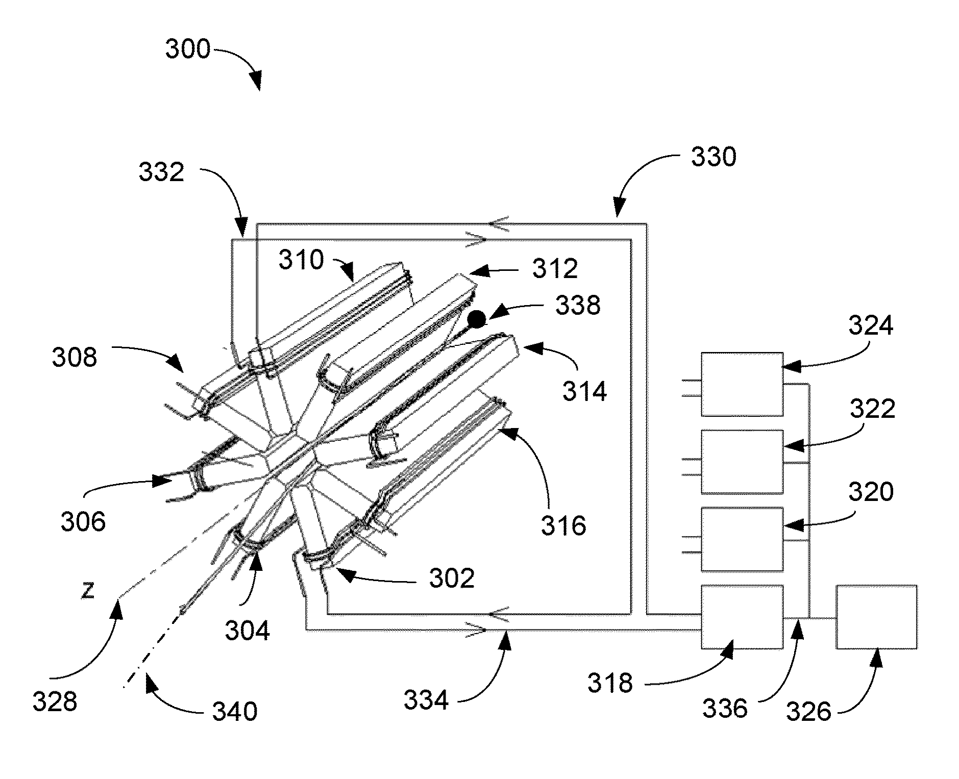 System, apparatus and method for deflecting a particle beam