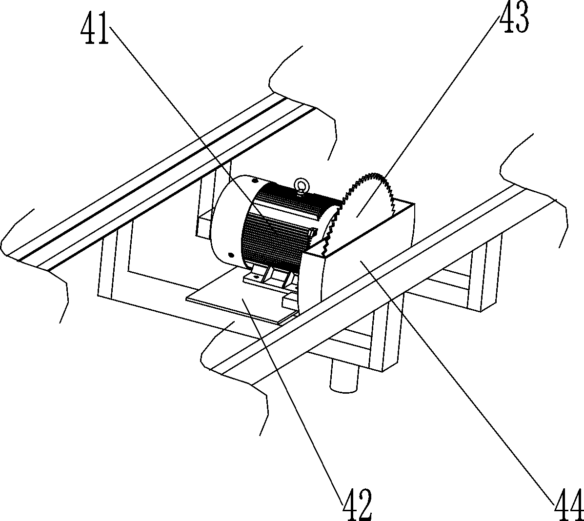 High-safety fireproof door production device