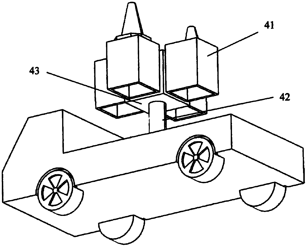 Traffic road cone automatic folding and unfolding vehicle and folding and unfolding method