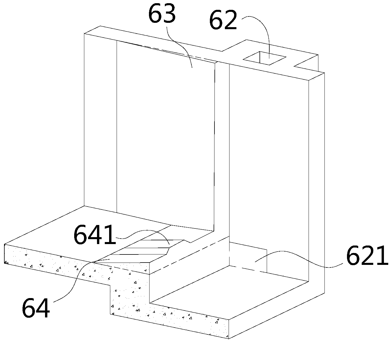 Aeration structure for Longluowei flood discharging tunnel