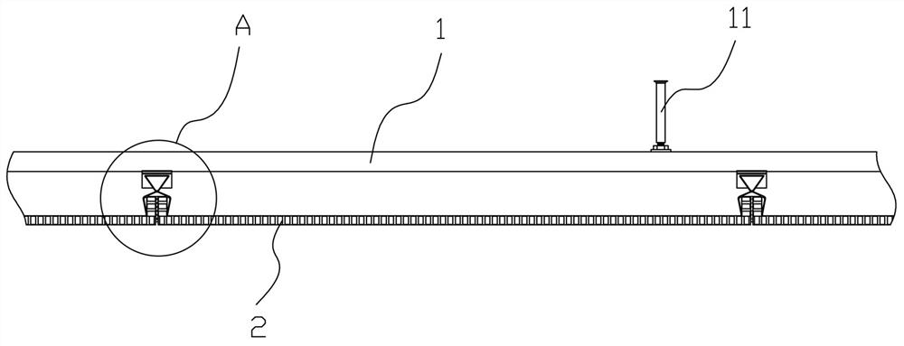 Ceiling type suspended ceiling mounting structure and suspended ceiling mounting method thereof