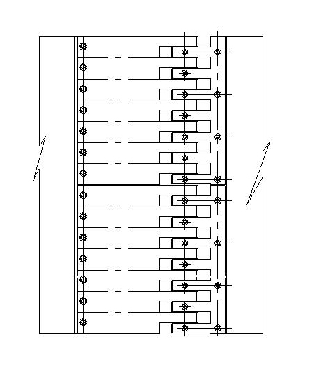 Omnibearing self-adapting pectinate expansion device