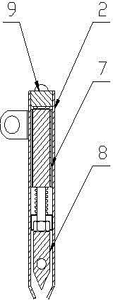 Horizontal sealing top knife and sealing knife guard board friction limiting device used for packing machine