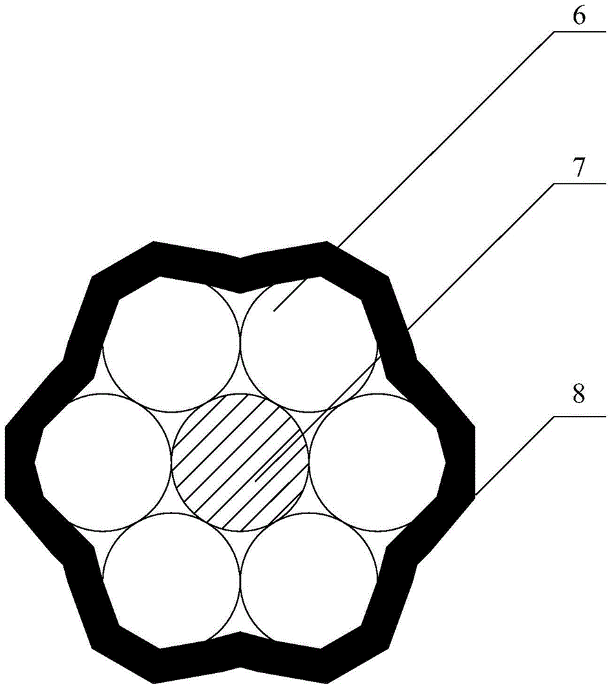 A Highly Damped Composite Stayed Cable Based on Carbon Fiber and Steel Strand