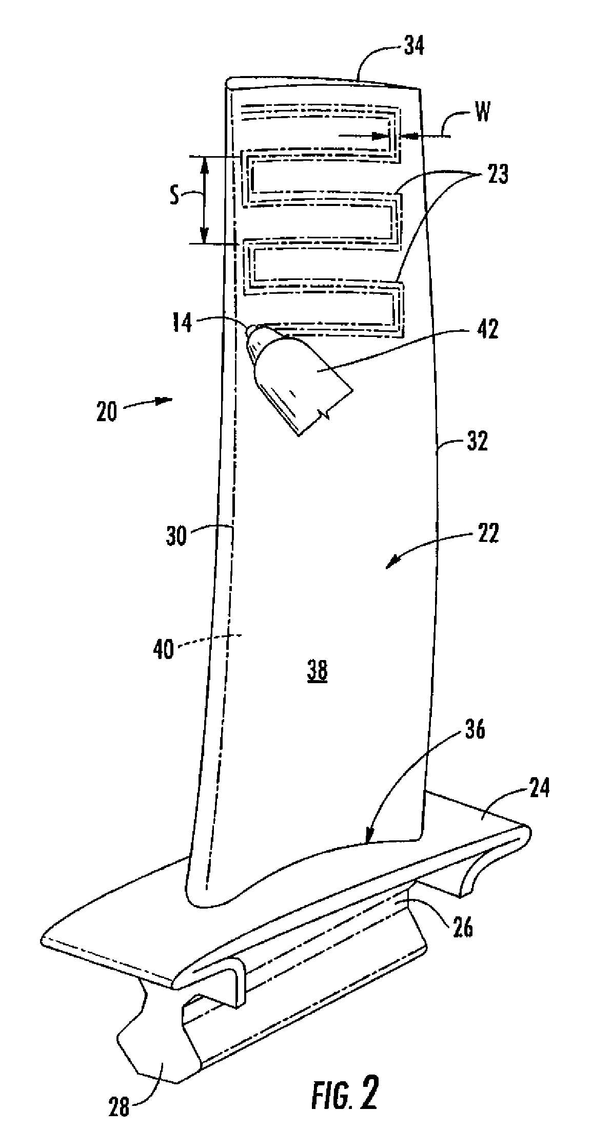 Component of variable thickness having residual compressive stresses therein, and method therefor